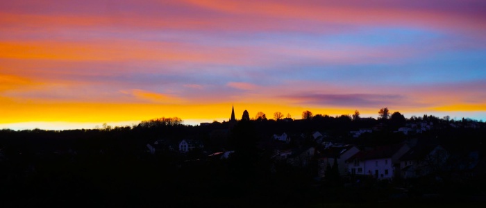 6 Abendhimmel über dem Saargau