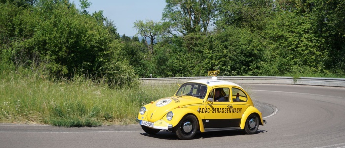 6 Oldtimer auf dem Weg zum Saargau